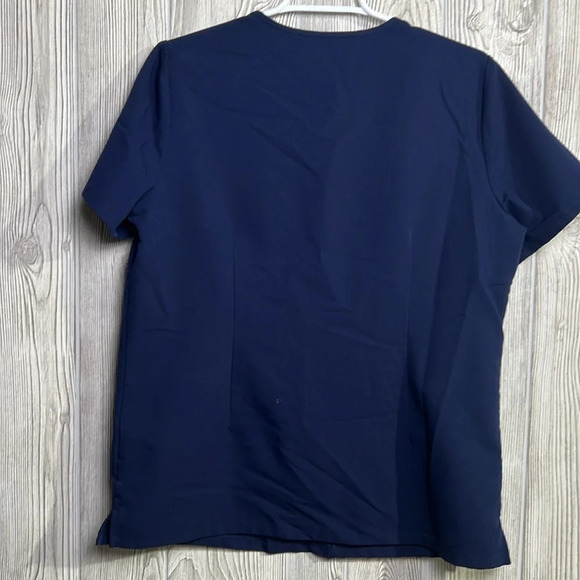 Figs Technical Casma Scrub Top Navy Blue Women's Size Medium - Picture 5 of 5